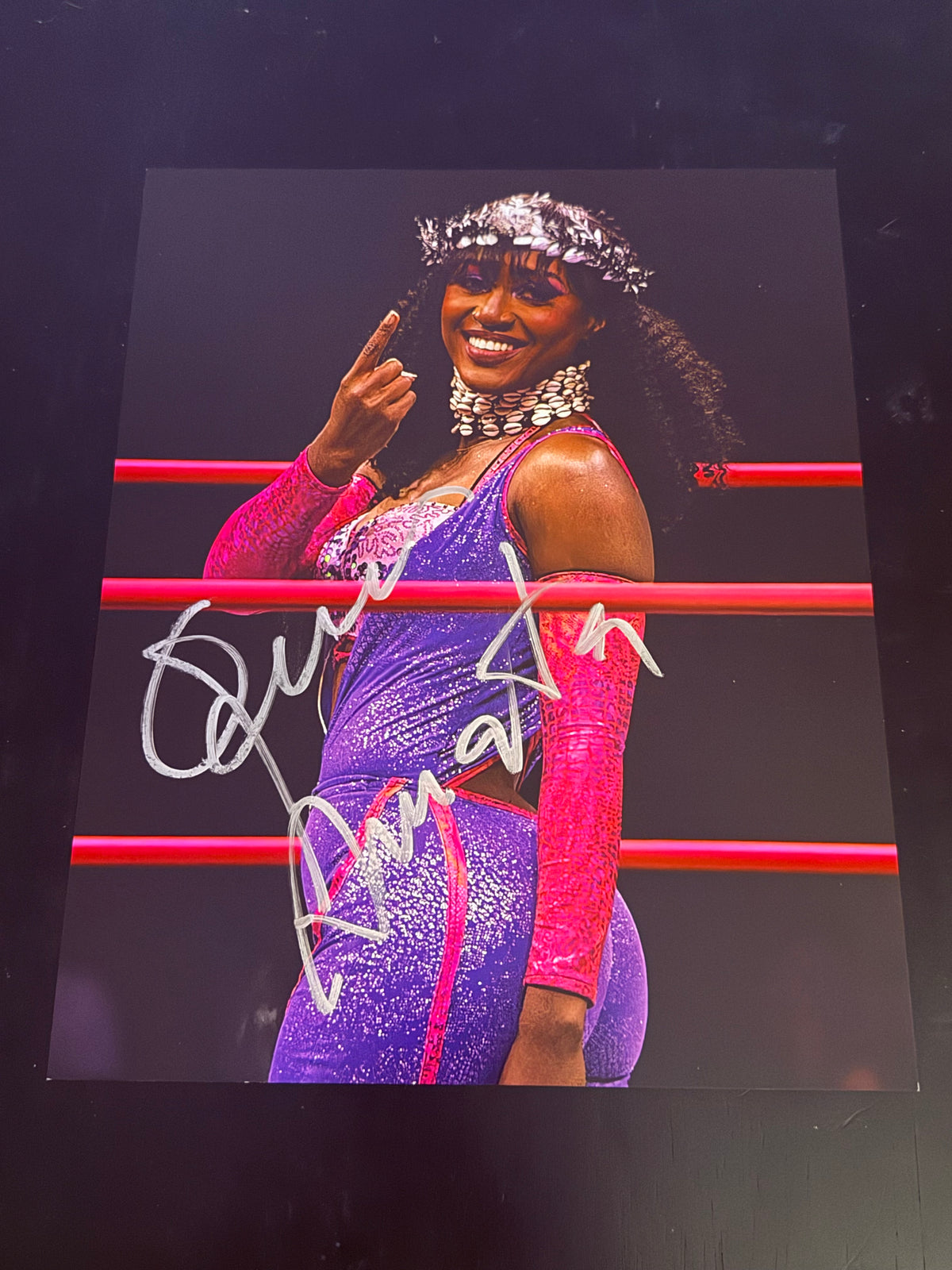 Queen Aminata autographed 8x10 Photo Signed