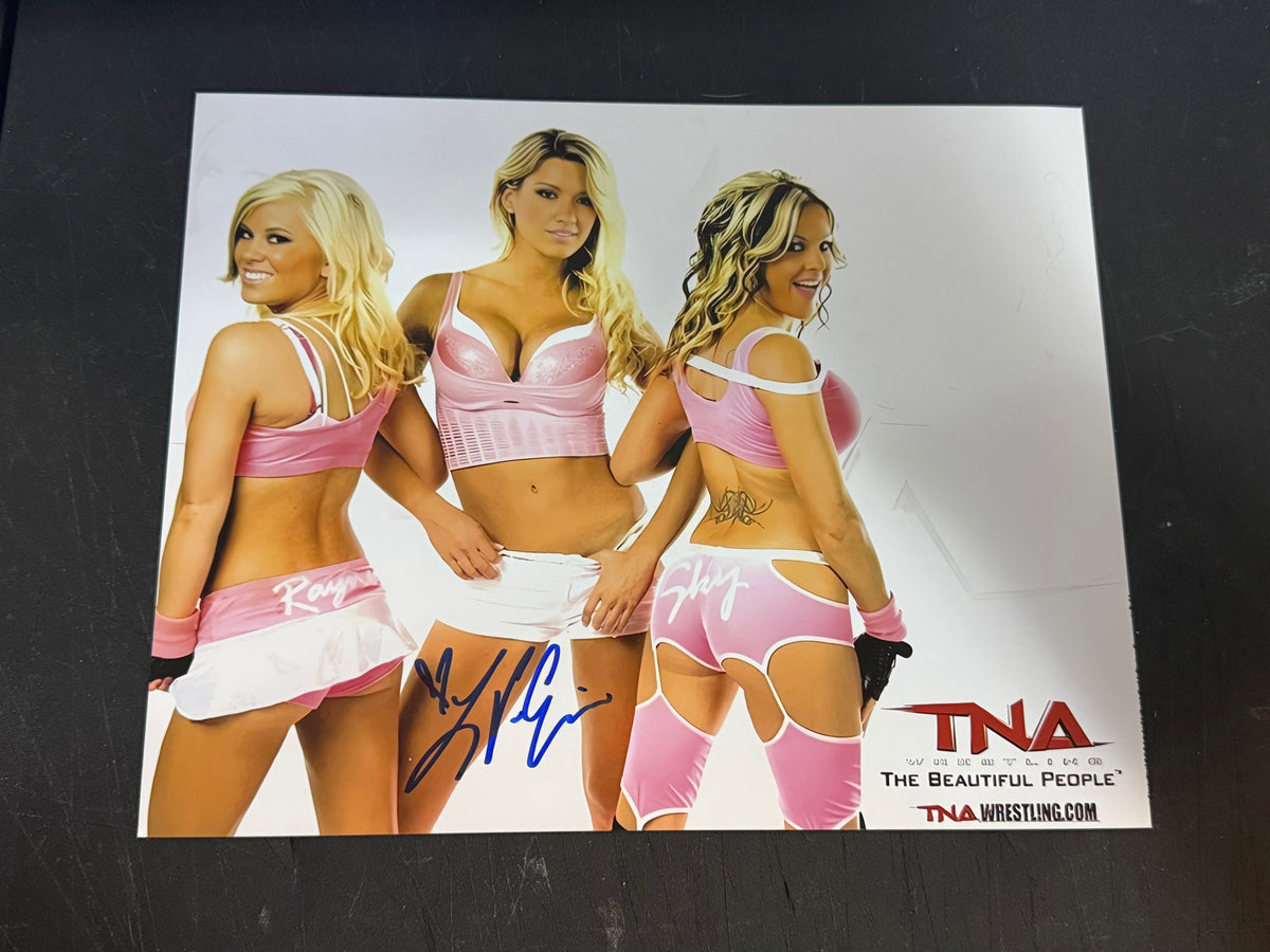 The Beautiful People Autographed 8x10 Photo Signed Lacey Von Erich