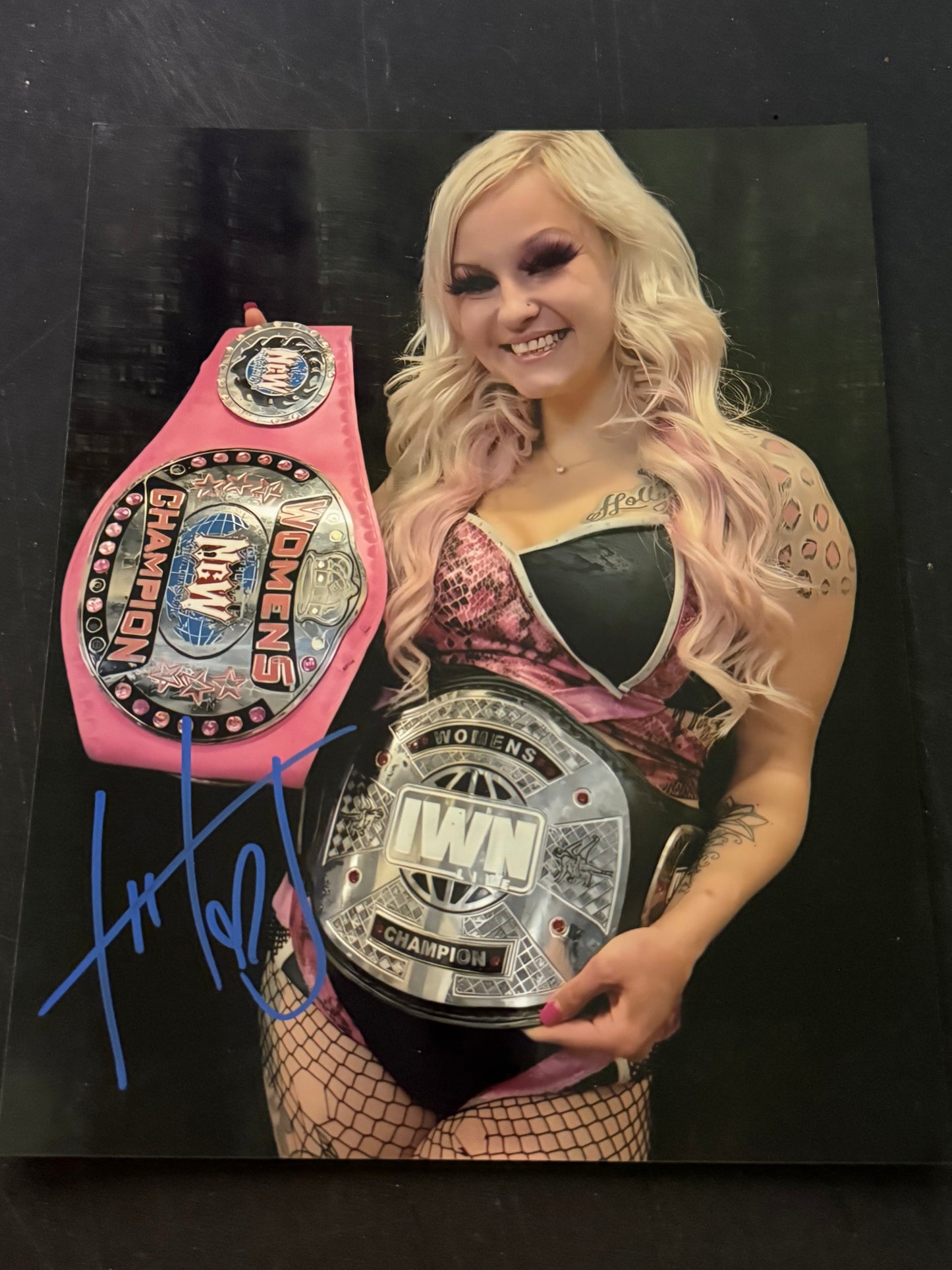 Hollyhood Haley J OVW Netflix OVW JCW Power Slap Signed Autograph 8x10 Photo