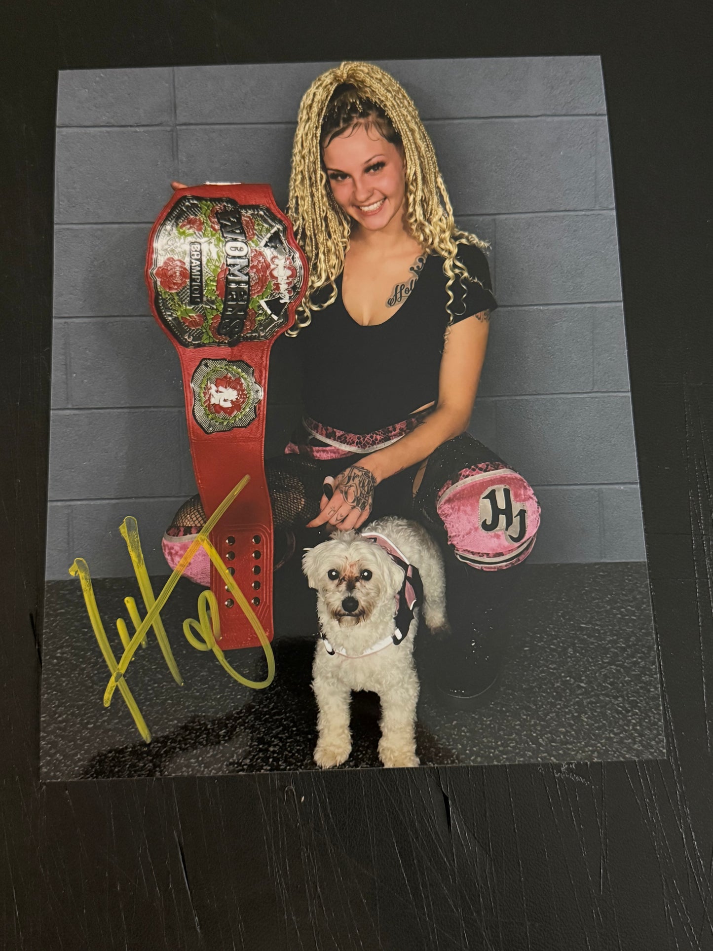 Hollyhood Haley J OVW Netflix OVW JCW Power Slap Signed Autograph 8x10 Photo
