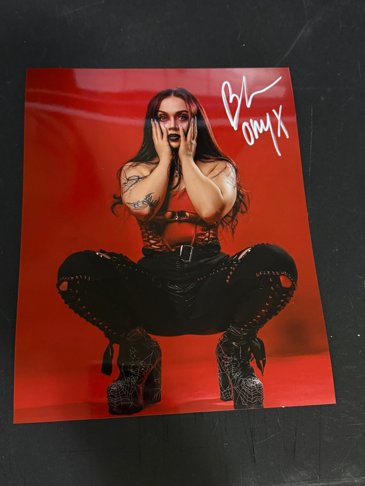 2 Blair Onyx autographed 8x10 Photo’s