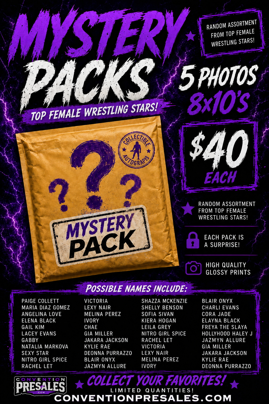 Women’s 5 Photo Mystery Pack