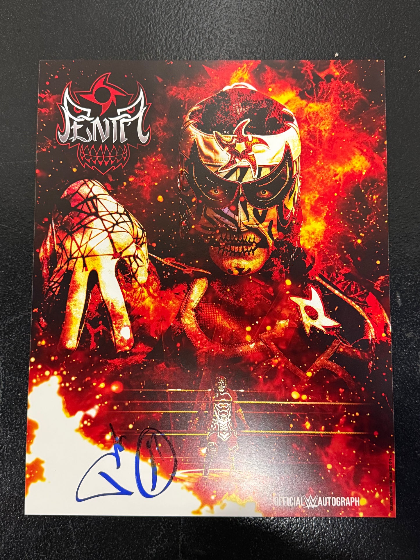 Worlds Collide Official WWE Penta 11x14 Autograph