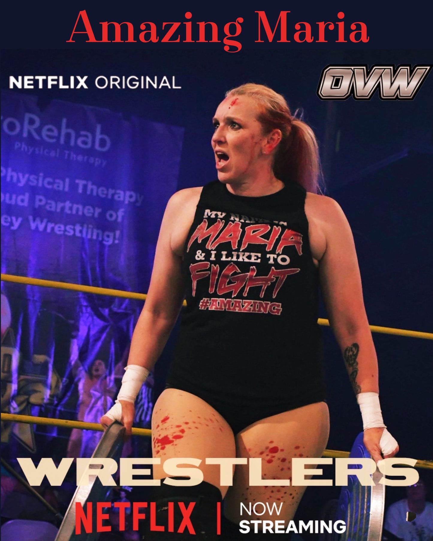 Amazing Maria from Netflix series Wrestlers 8x10 Preorder Squared Circle Expo