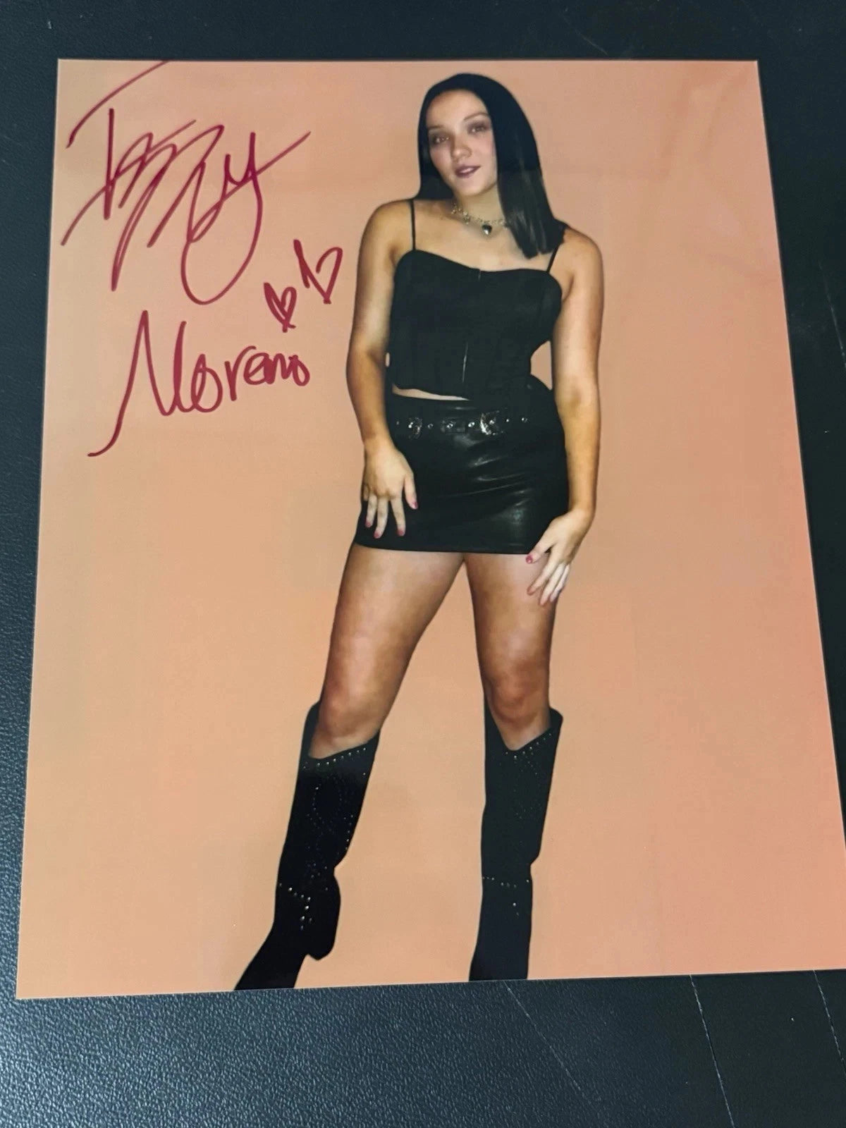 Izzy Moreno Custom Edit Signed &x10 Photo Autographed Bayley Superfan WWE AEW