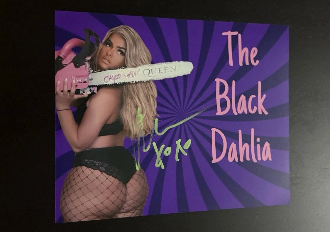 Paige Collette Black Dahlia 8x10 SIGNED Photo Wrestling Autograph CRPS Advocate