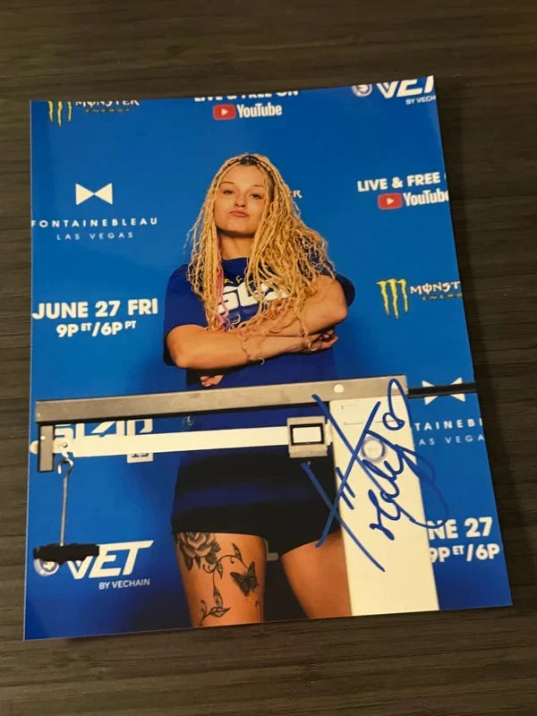 Hollyhood Haley J OVW Netflix OVW JCW Power Slap Signed Autograph 8x10 Photo