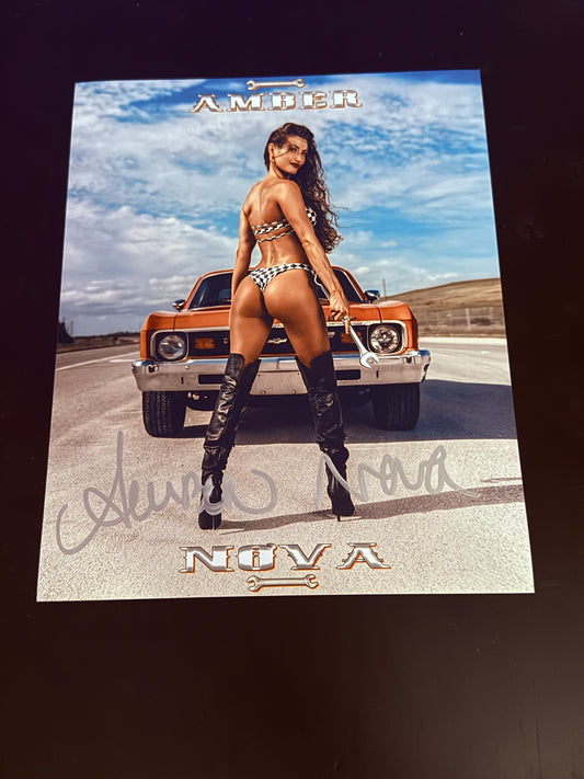 Amber Nova Autographed 8x10 Photo
