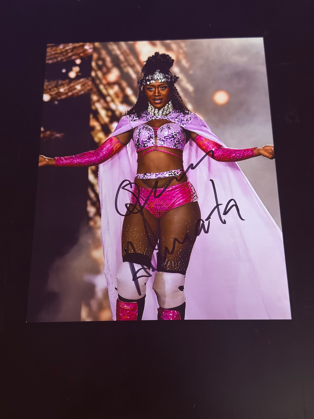 Queen Aminata autographed 8x10 Photo Signed