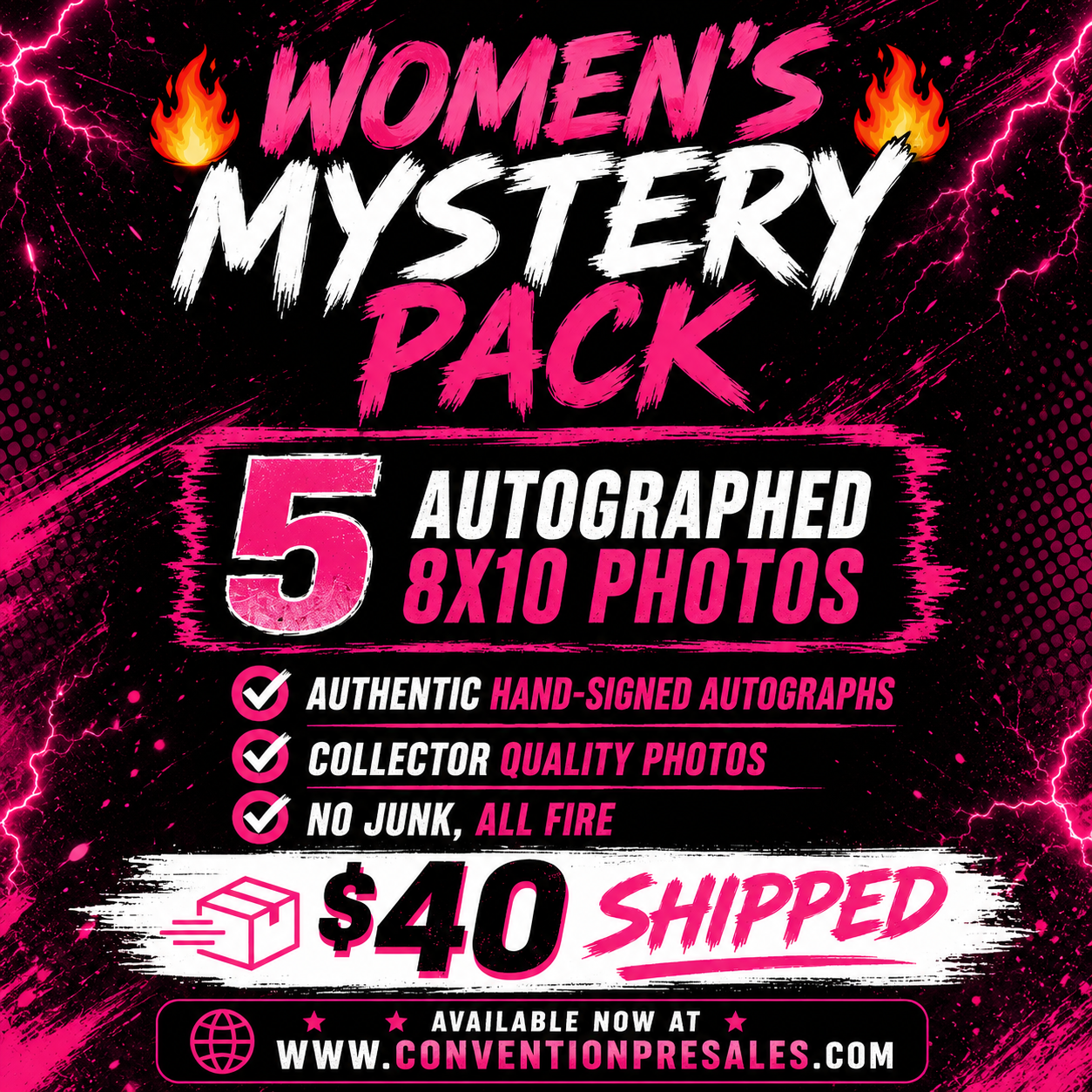 Womens Autographed Mystery Packs