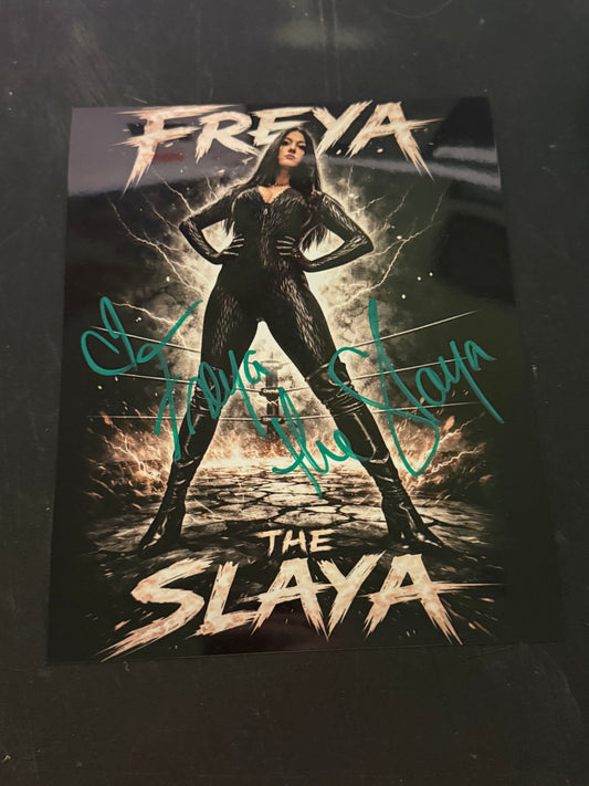 Freya the Slaya autographed 8x10 Photo