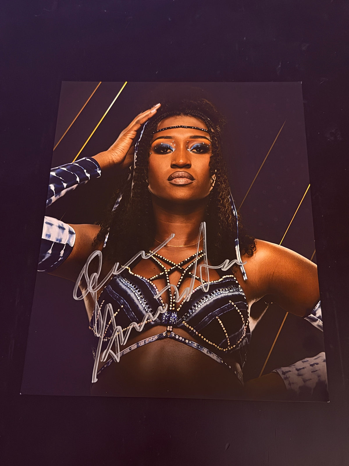 Queen Aminata autographed 8x10 Photo Signed