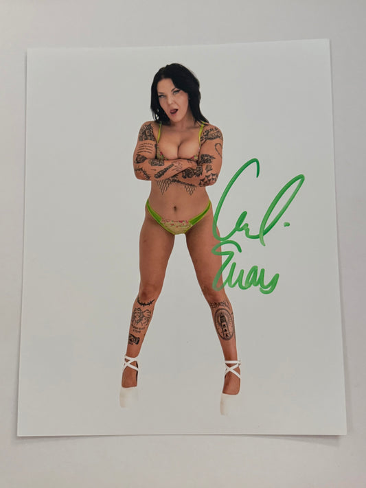 Charli Evans autographed 8x10 Photo