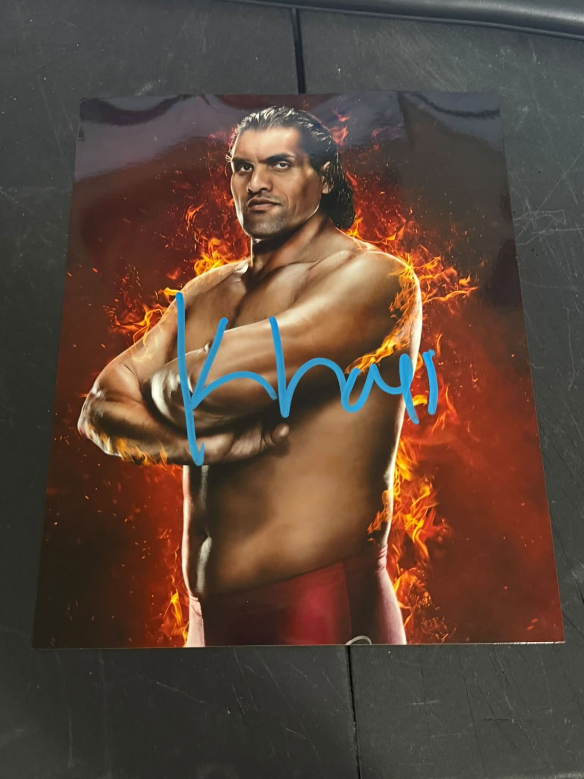The Great Khali Autographed 8x10 Photo Signed