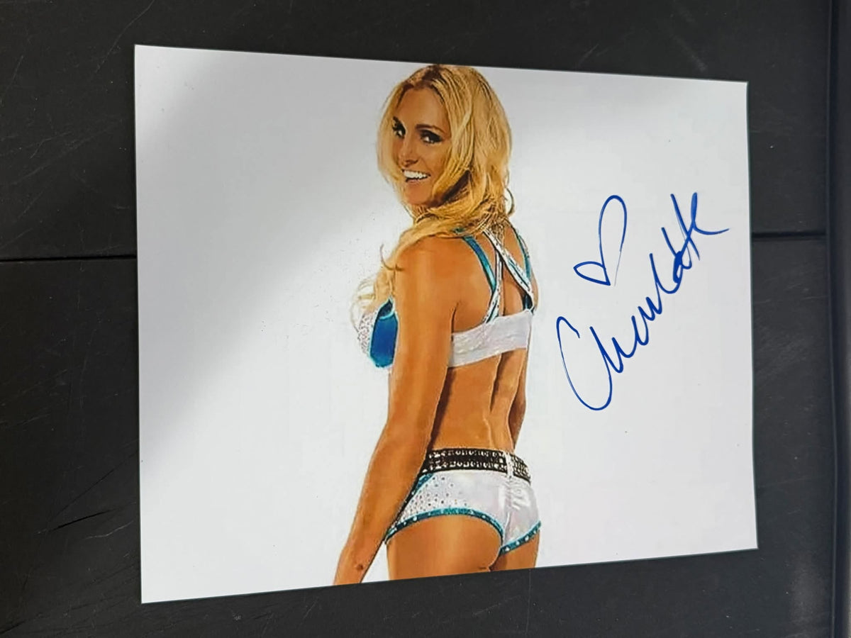 PIXELATED Charlotte Flair Autographed 8x10 Photo Signed