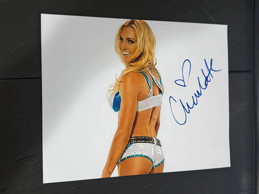 PIXELATED Charlotte Flair Autographed 8x10 Photo Signed
