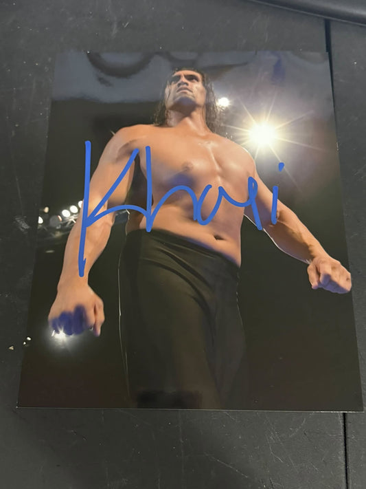 The Great Khali Autographed 8x10 Photo Signed