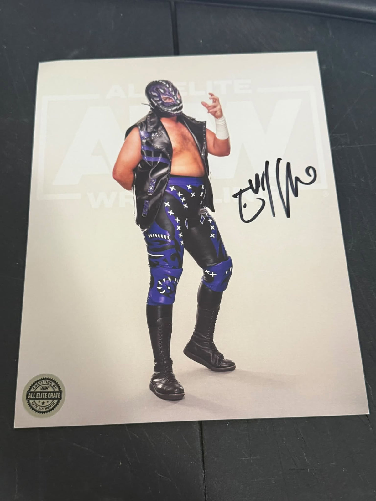 Evil Uno AEW Autographed 8x10 Photo Signed