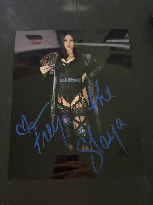 Freya the Slaya autographed 8x10 Photo
