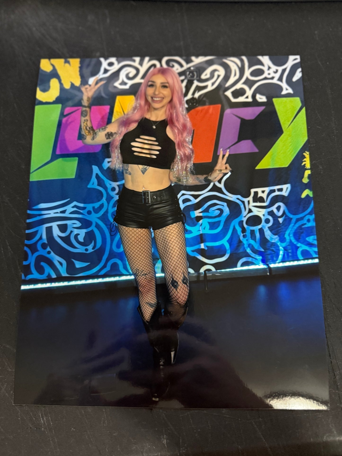 JCW Lunacy Ring Announcer, Singer, Professional Journalist Kid Cadet 8x10 Autographed Photo PRE Order
