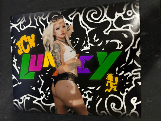 JCW Lunacy Ring Girl Prophet of Paint 8x10 Autographed Photo PRE Order
