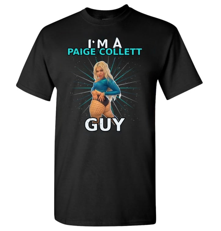 Pre-Order Paige Collett T-Shirt Black Sizes Small to 5XL
