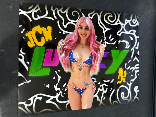 JCW Lunacy Ring Announcer, Singer, Professional Journalist Kid Cadet 8x10 Autographed Photo PRE Order