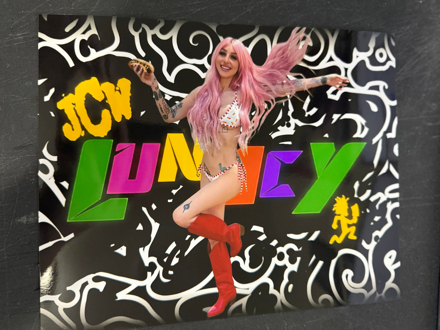 JCW Lunacy Ring Announcer, Singer, Professional Journalist Kid Cadet 8x10 Autographed Photo PRE Order