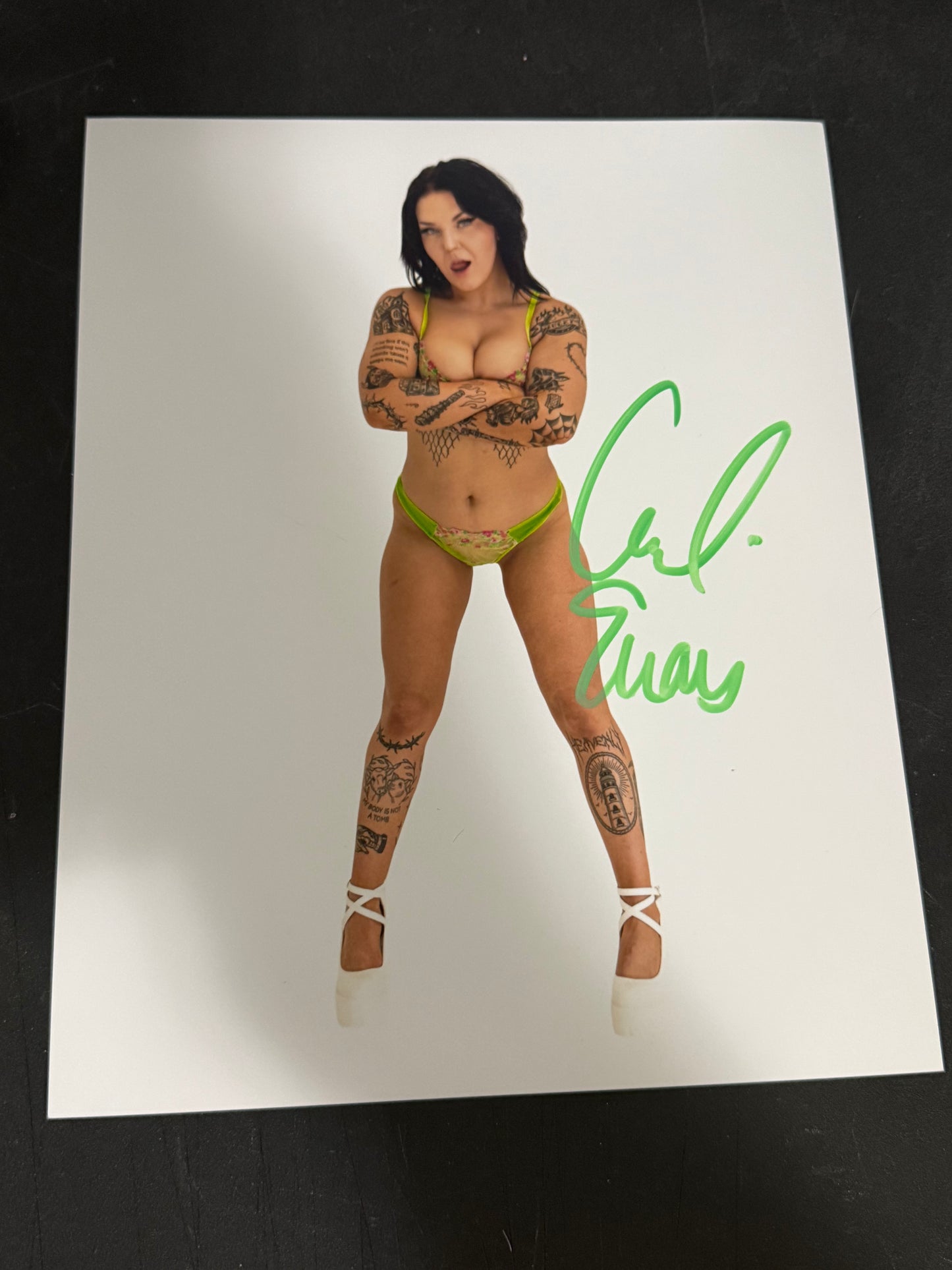 Charli Evans Autographed 8x10 photo