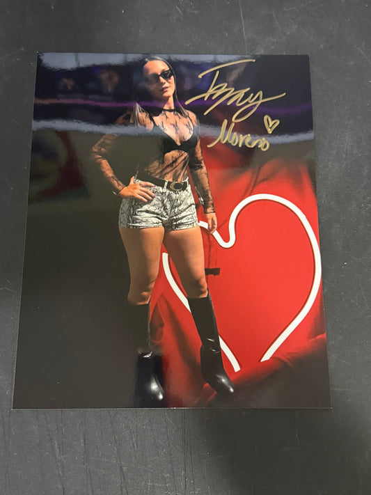 Izzy Moreno Signed &x10 Photo Autographed Bayley Superfan WWE AEW