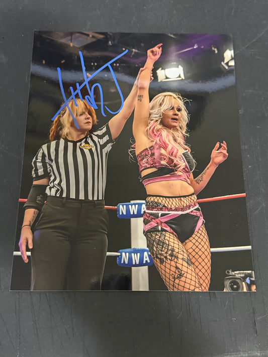 Hollyhood Haley J OVW Netflix OVW JCW Power Slap Signed Autograph 8x10 Photo