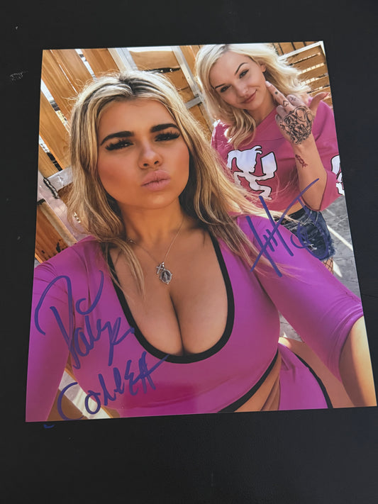 Paige Collett & Hollyhood Haley J Autographed 8x10