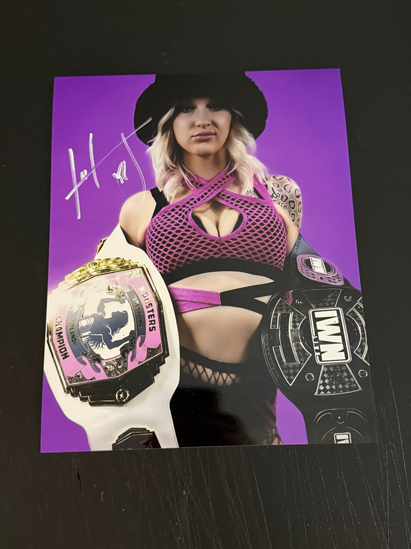 Hollyhood Haley J OVW Netflix OVW JCW Power Slap Signed Autograph 8x10 Photo