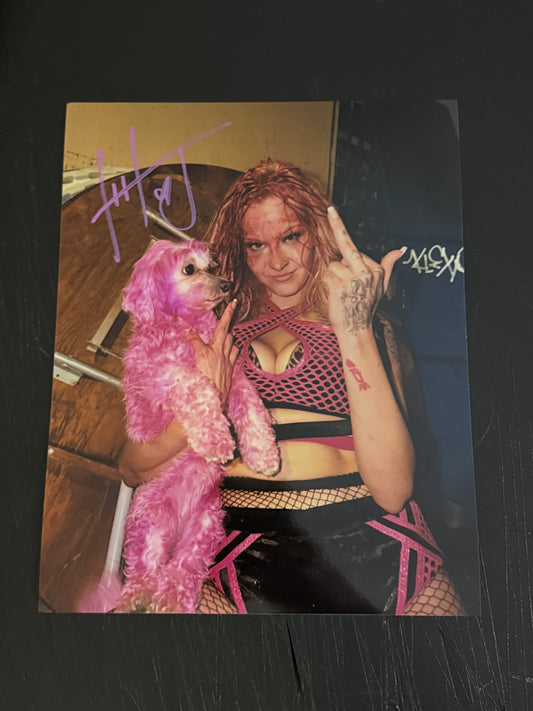 Hollyhood Haley J OVW Netflix OVW JCW Power Slap Signed Autograph 8x10 Photo