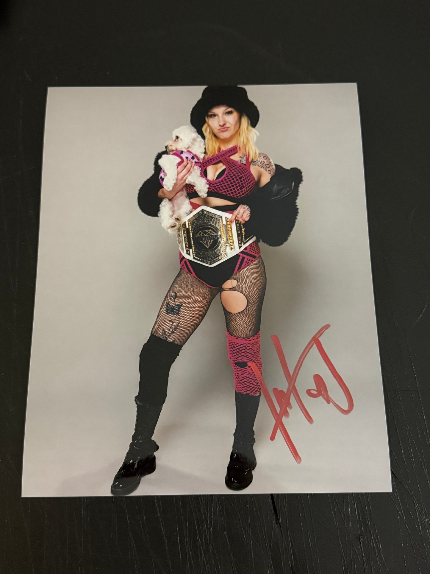 Hollyhood Haley J OVW Netflix OVW JCW Power Slap Signed Autograph 8x10 Photo