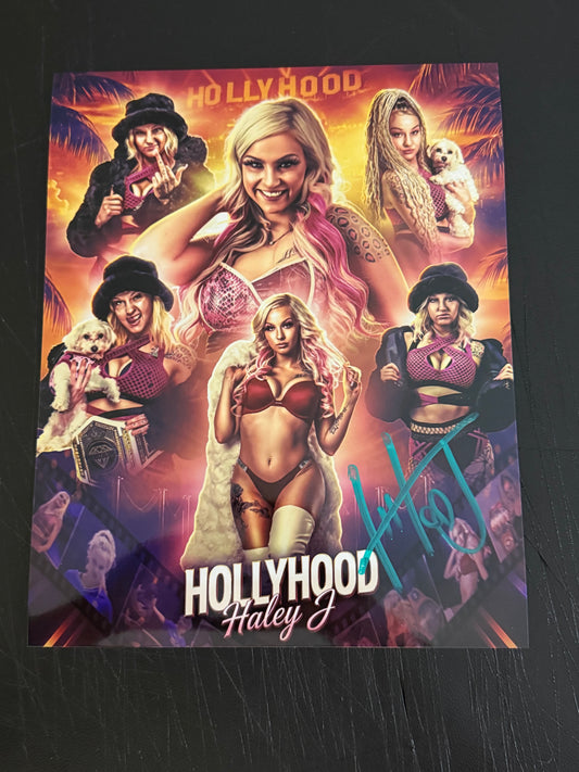 Hollyhood Haley J OVW Netflix OVW JCW Power Slap Signed Autograph 8x10 Photo