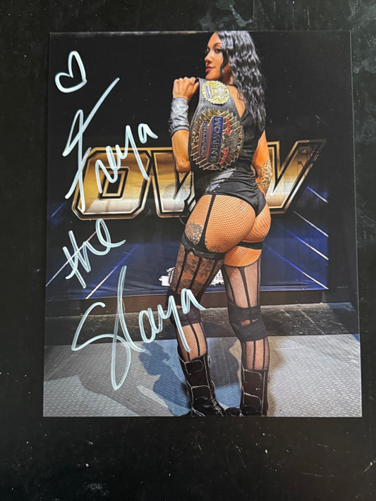 Freya the Slaya Autographed 8x10 Photo
