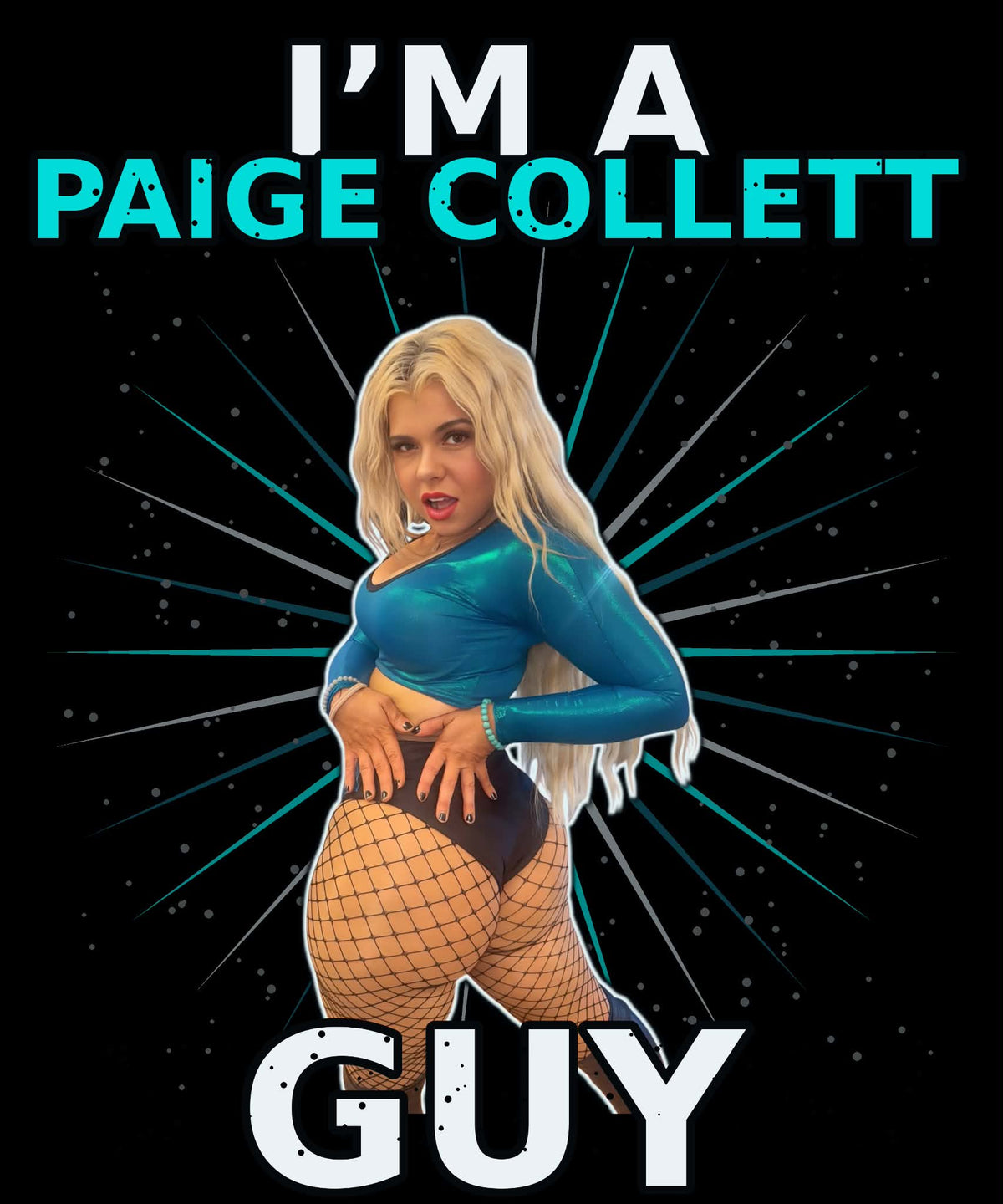 Pre-Order Paige Collett T-Shirt Black Sizes Small to 5XL