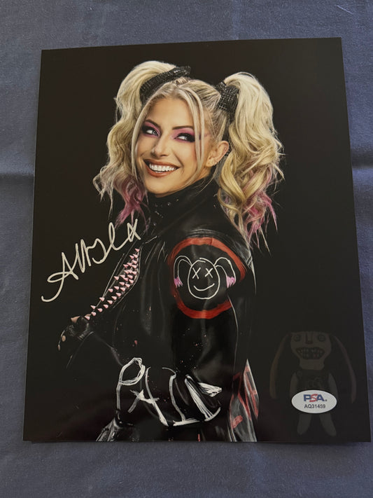 Alexa Bliss 8x10 Autographed Photo PSA Certified
