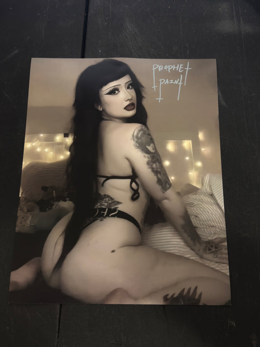JCW Lunacy Ring Girl Prophet of Paint 8x10 Autographed Photo