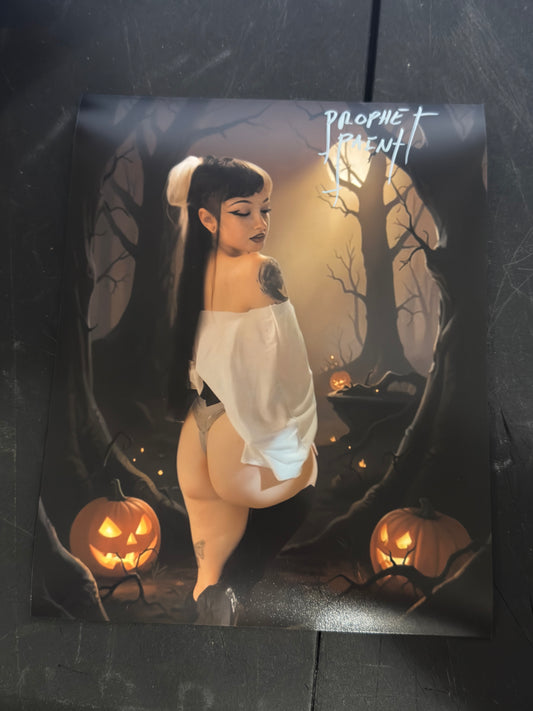 JCW Lunacy Ring Girl Prophet of Paint 8x10 Autographed Photo