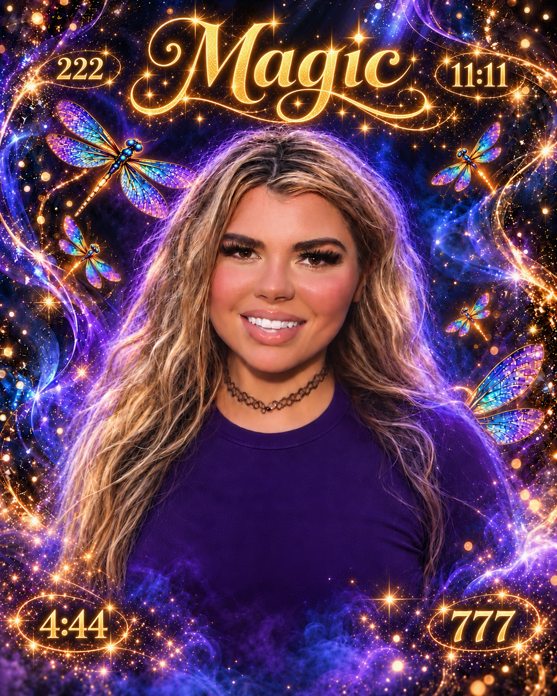 Pre-order Paige Collett  Angel #’s Magic Metallic 8x10 Limited to /3 Numbered
