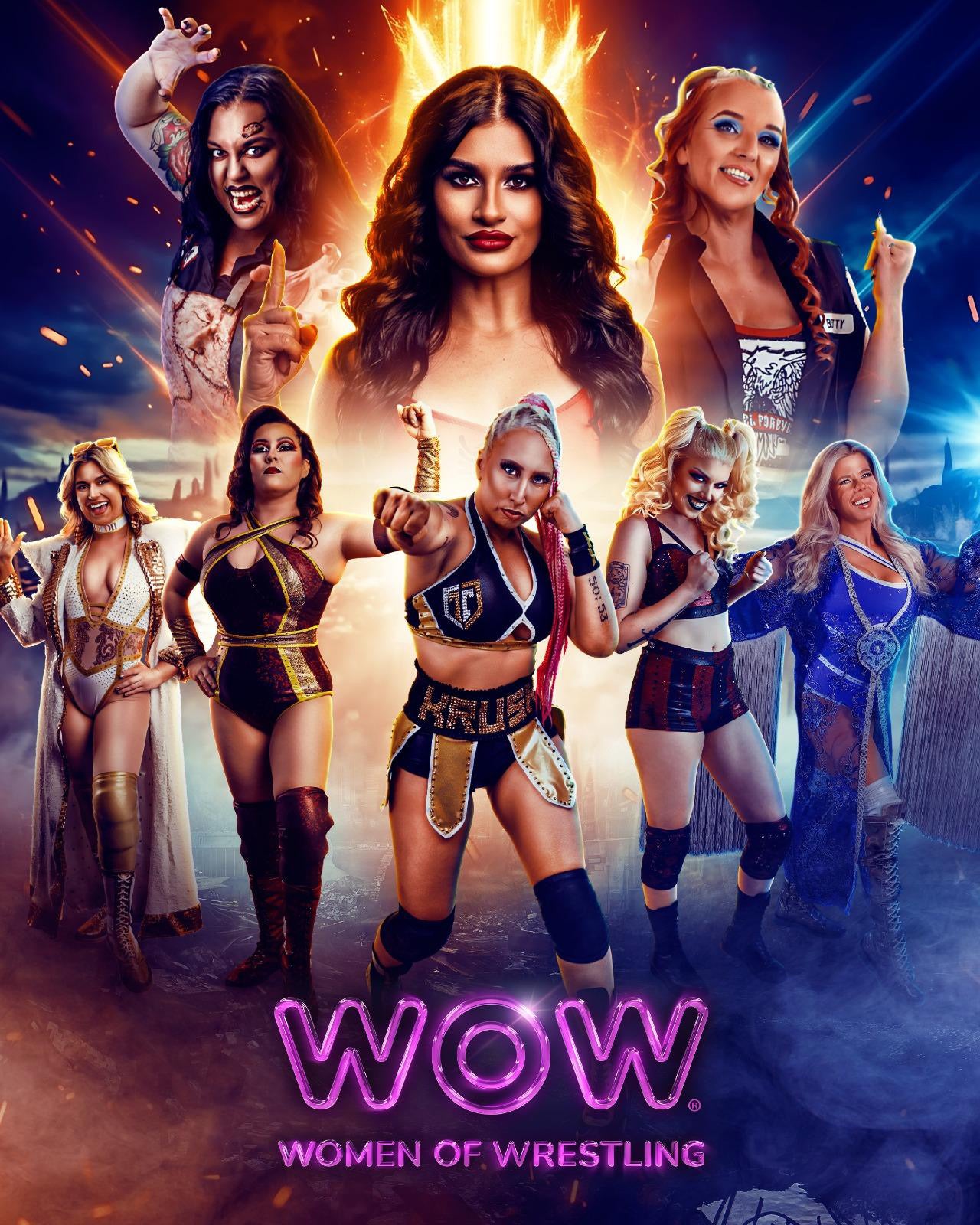 WOW Superheroes Event Poster Wrestlecon Exclusive