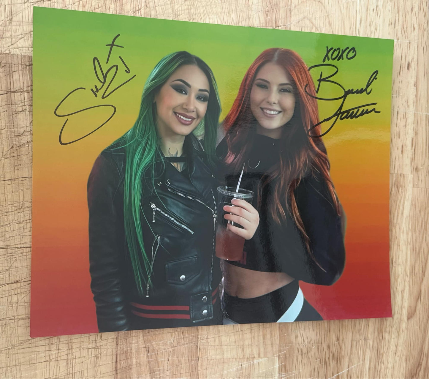 Shotzi Blackheart & Brandi Lauren Autographed 8x10 Photo