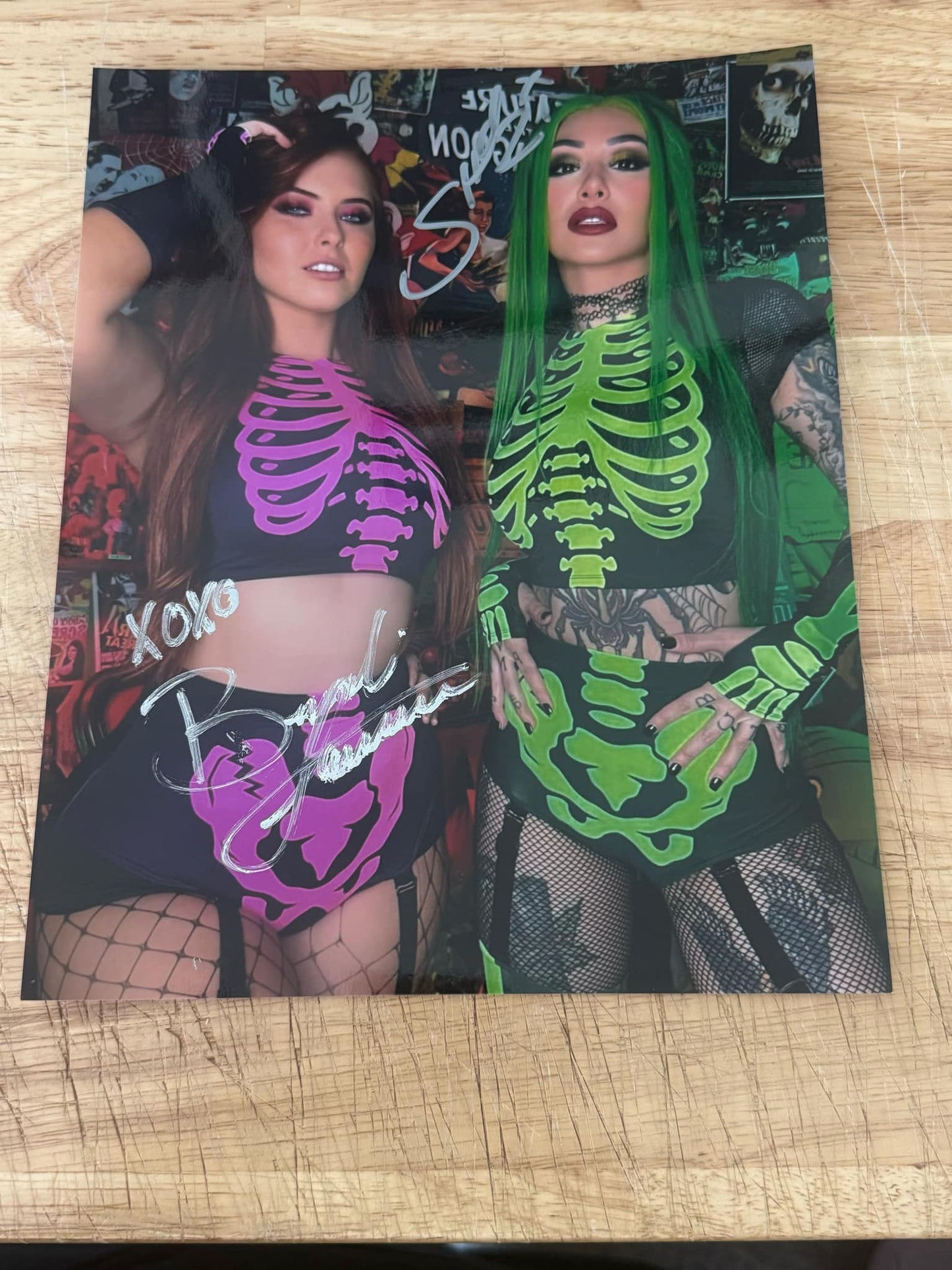 Shotzi Blackheart & Brandi Lauren Autographed 8x10 Photo