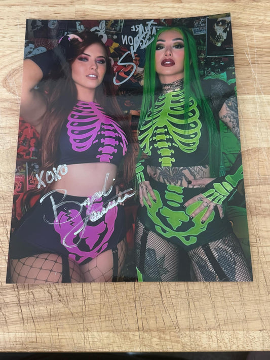 Shotzi Blackheart & Brandi Lauren Autographed 8x10 Photo