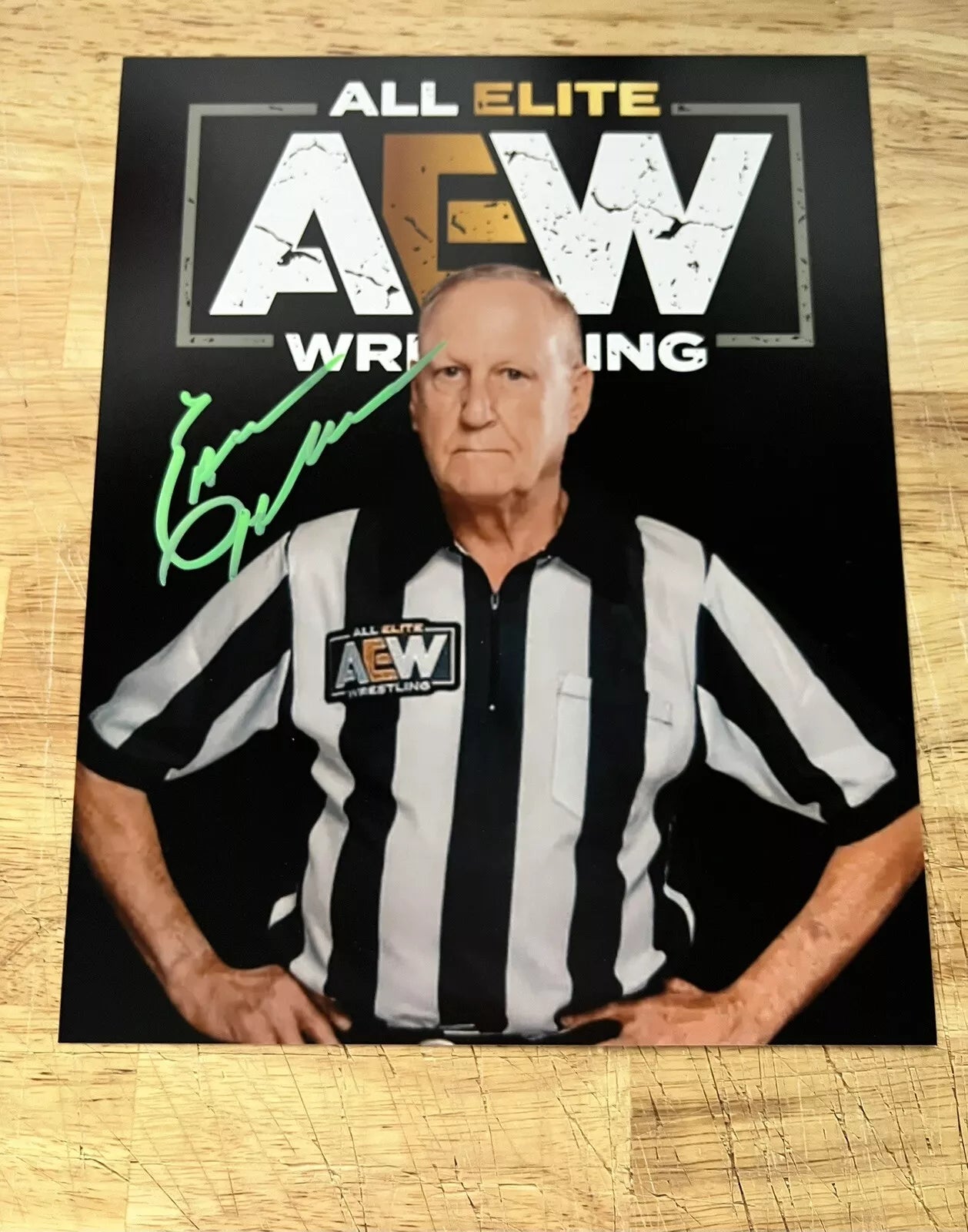 Earl Hebner Autographed 8x10 Photo