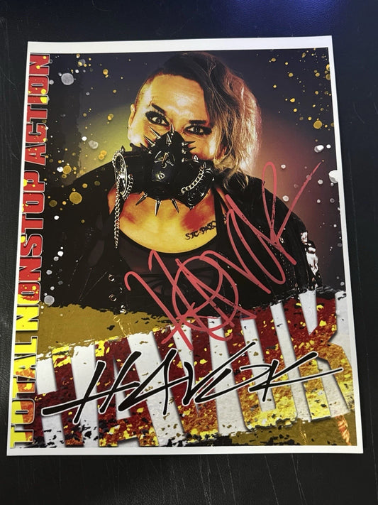 Jessicka Havok 8.5x11 Women Wrestling Autographed Signed Photo AEW TNA Impact
