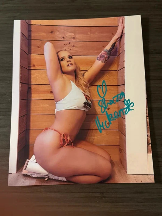 Shazza McKenzie 8x10 photo signed autographed Wrestler AEW WWE TNA ROH