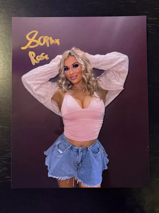 Sophia Rose Autographed 8x10 Photo